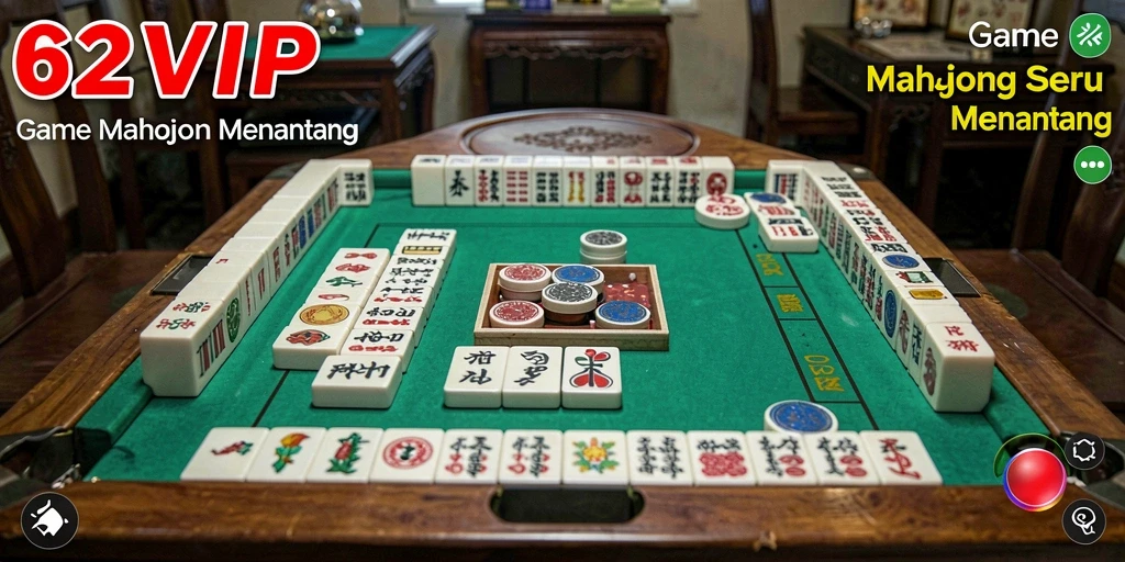 Screenshot gameplay 62VIP menampilkan papan Mahjong yang menantang.