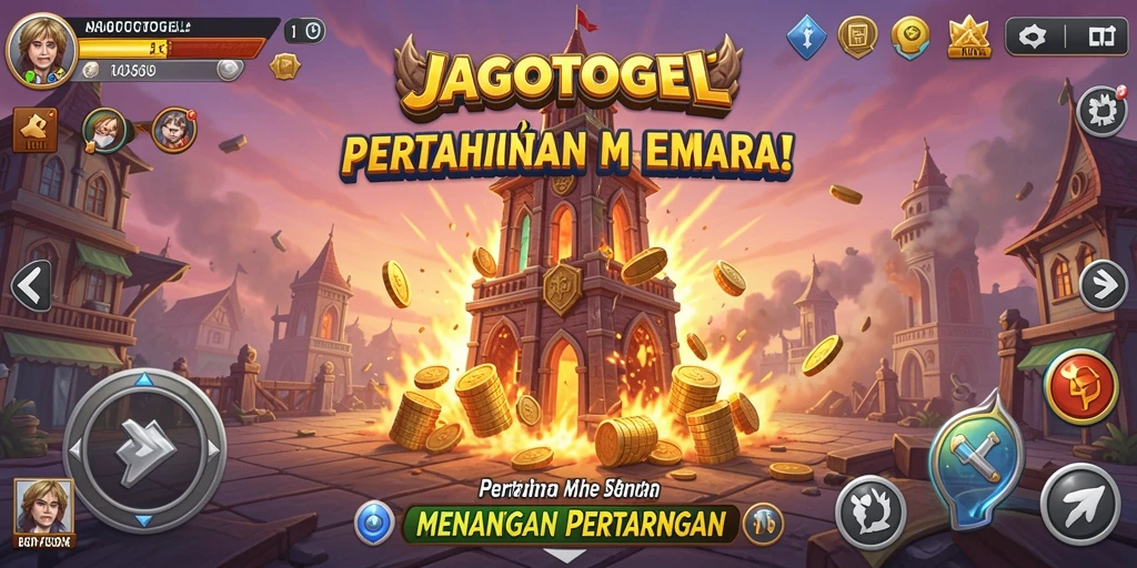 Tangkapan layar JAGOTOGEL menampilkan aksi menara pertahanan yang seru.