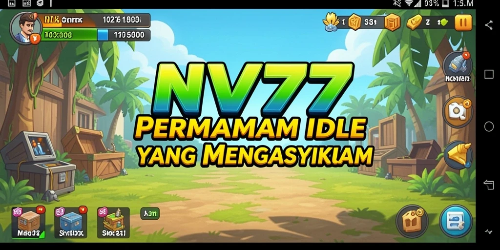 Tampilan gameplay NV77 yang sederhana dan menarik.