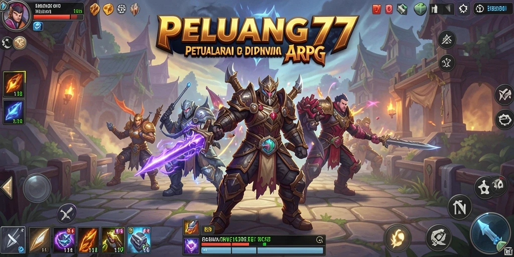 Tampilan gameplay epik dari PELUANG77 yang mendebarkan.