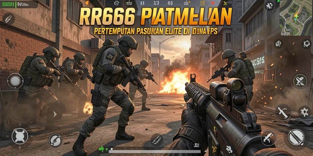 Tampilan aksion mendebarkan dalam gameplay RR666 yang intens.