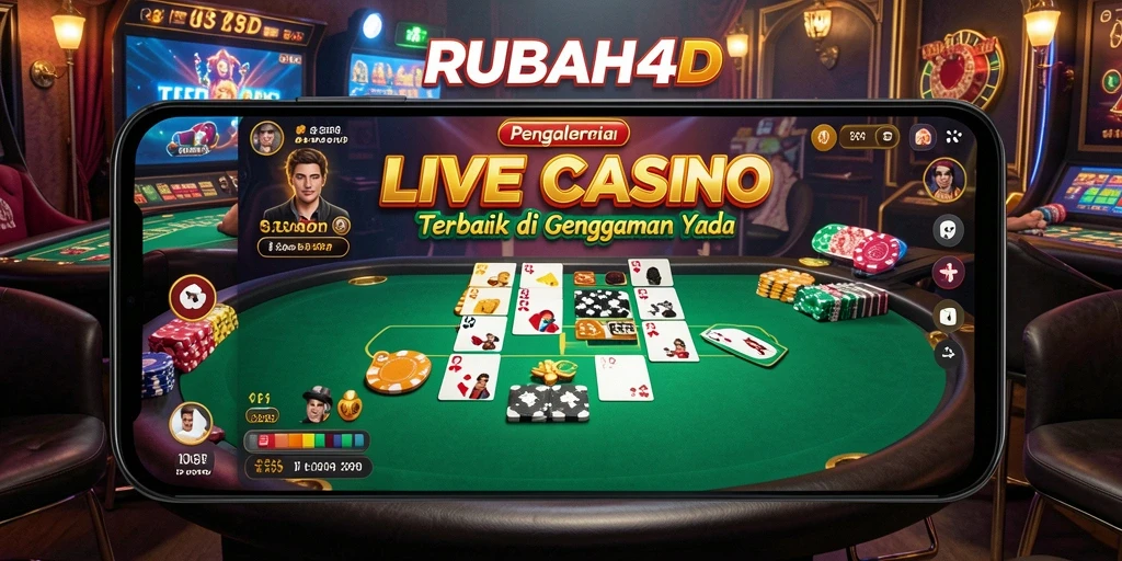Tampilan menarik dari gameplay Live Casino RUBAH4D yang interaktif dan seru.